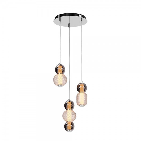 Подвесная светодиодная люстра Maytoni Drop MOD273PL-L33CH3K — Дзинь ля-ля