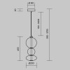 Подвесной светильник Maytoni MOD307PL-L24B3K фото 6 — Дзинь ля-ля