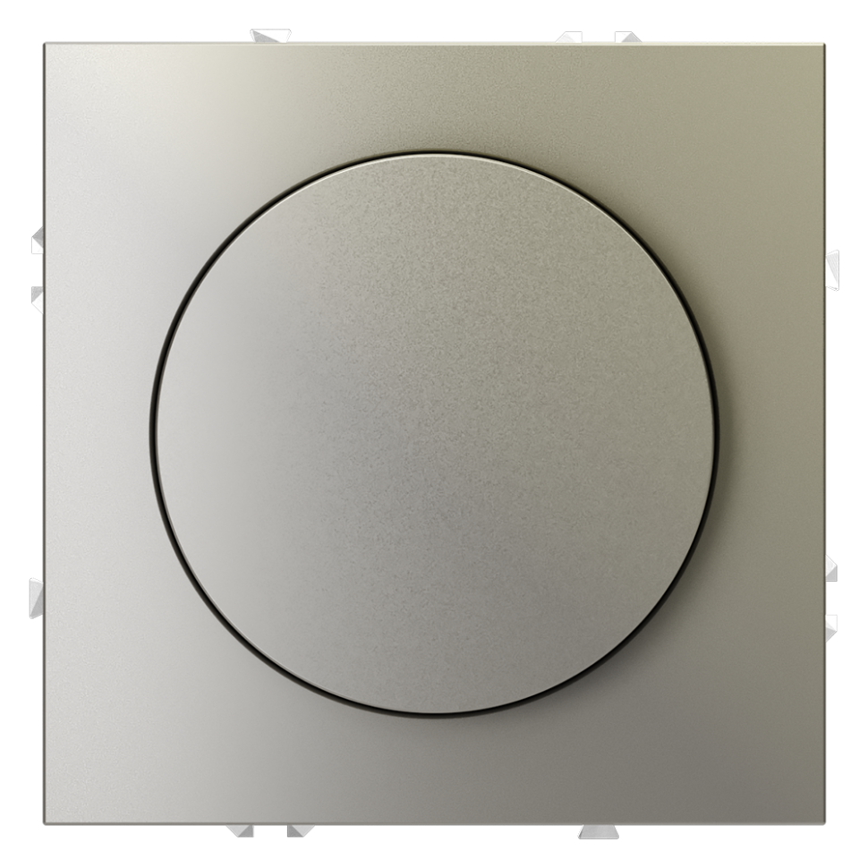 Светорегулятор встраиваемый VOLTUM S70 поворотно-нажимной 600 Вт, (шелк) фото 1 — Дзинь ля-ля