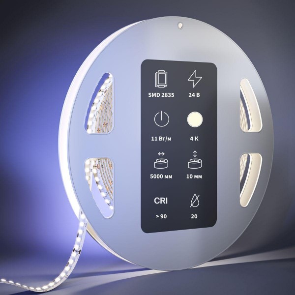 Светодиодная лента Maytoni 11W/m 252LED/m 2835SMD дневной белый 5M 201050 — Дзинь ля-ля