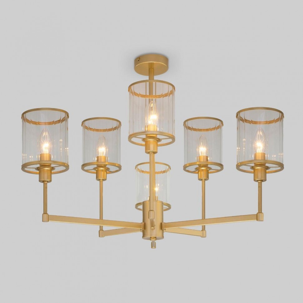 Потолочная люстра Eurosvet 60144/6 золото фото 1 &mdash; Дзинь ля-ля