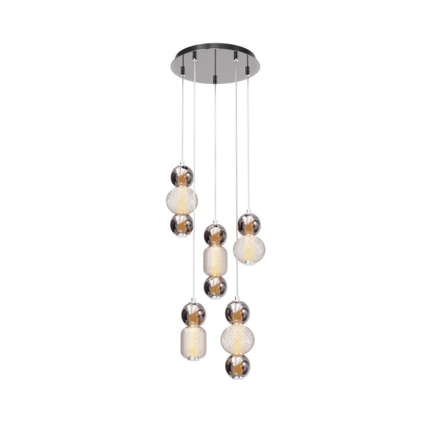 Подвесная светодиодная люстра Maytoni Drop MOD273PL-L80CH3K — Дзинь ля-ля