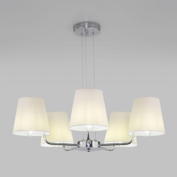 Подвесная люстра Eurosvet Amaretto 60155/5 хром &mdash; Дзинь ля-ля