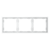 Рамка пластиковая VOLTUM S70 на 3 поста, (белый матовый) фото 5 — Дзинь ля-ля
