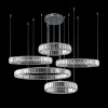 Подвесная светодиодная люстра Loft IT Crystal ring 10135/5 Chrome фото 2 — Дзинь ля-ля