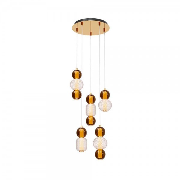 Подвесная светодиодная люстра Maytoni Drop MOD273PL-L80G3K — Дзинь ля-ля