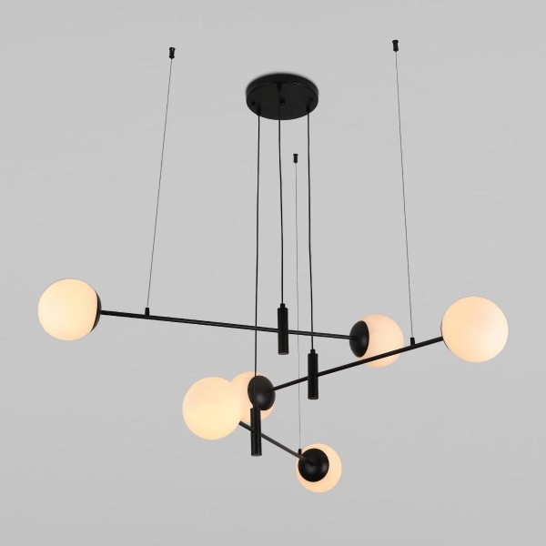 Подвесная люстра Eurosvet 70146/6 черный &mdash; Дзинь ля-ля
