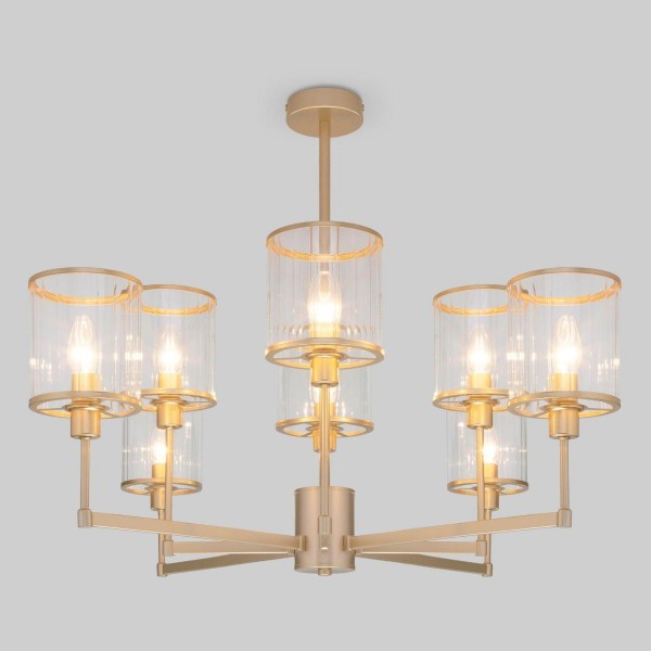 Потолочная люстра Eurosvet 60144/8 золото &mdash; Дзинь ля-ля