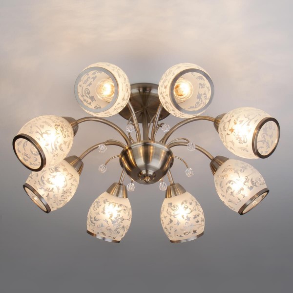 Подвесная люстра Eurosvet 30026/8 античная бронза &mdash; Дзинь ля-ля