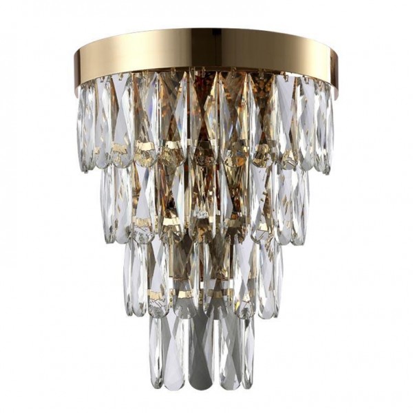 Настенный светильник Crystal Lux Abigail AP3 Gold/Transparent — Дзинь ля-ля