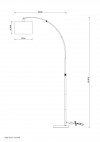 Торшер Arte Lamp Paolo A4060PN-1PB фото 2 — Дзинь ля-ля