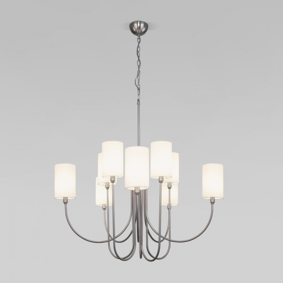 Подвесная люстра Eurosvet Abbey 60164/10 никель Smart фото 1 &mdash; Дзинь ля-ля