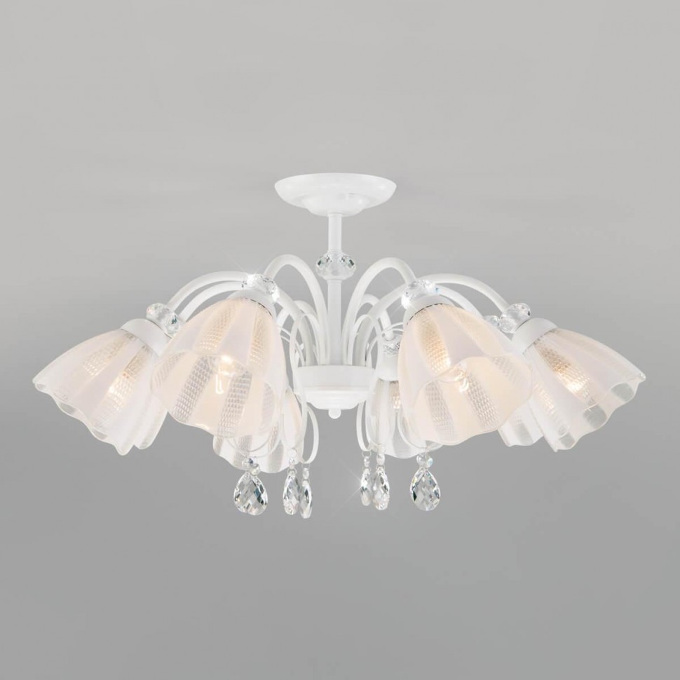 Потолочная люстра Eurosvet Floranse 30155/8 белый фото 1 &mdash; Дзинь ля-ля