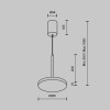 Подвесной светодиодный светильник Maytoni Technical Plato P076PL-L12W3K-B фото 2 &mdash; Дзинь ля-ля
