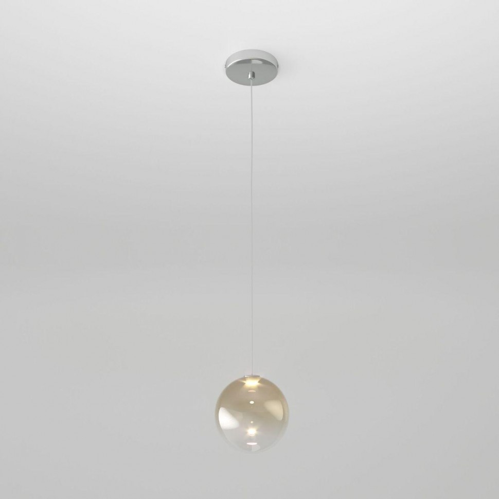 Подвесной светодиодный светильник Eurosvet Wonder 50232/1 Led янтарный фото 1 &mdash; Дзинь ля-ля