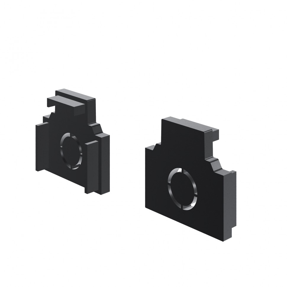 Заглушки для встраиваемого низкопрофильного шинопровода Exility 2шт. Maytoni TRAM034EC-42B фото 1 — Дзинь ля-ля