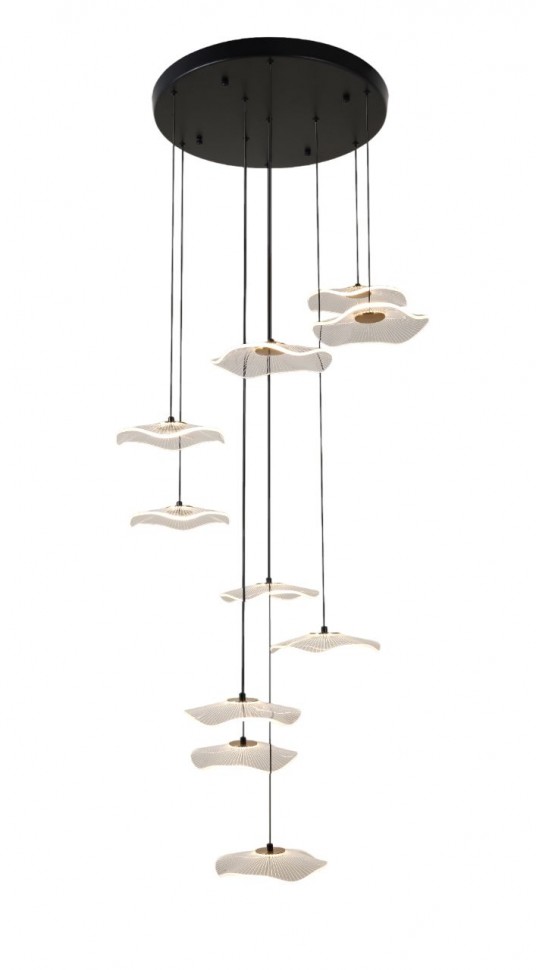 Подвесной светодиодный светильник G52152/10BK CL+COP Gerhort фото 1 — Дзинь ля-ля