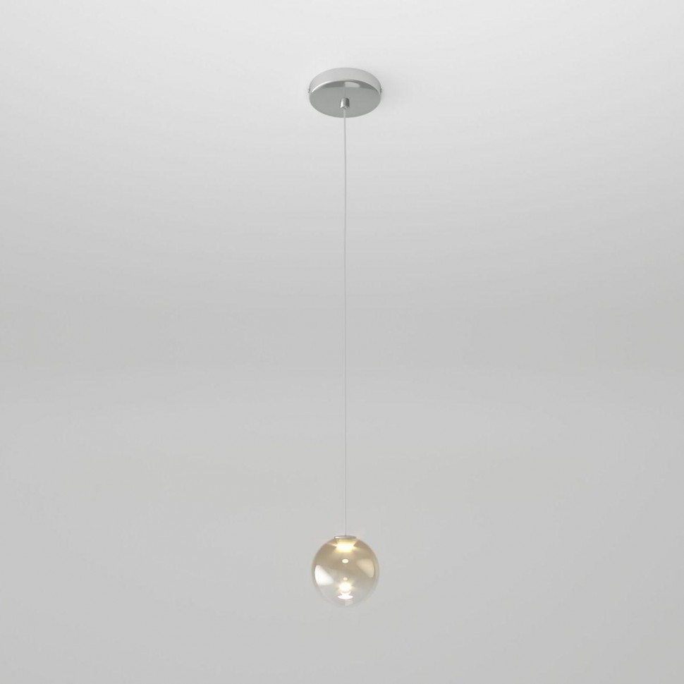 Подвесной светодиодный светильник Eurosvet Wonder 50234/1 Led янтарный фото 1 &mdash; Дзинь ля-ля