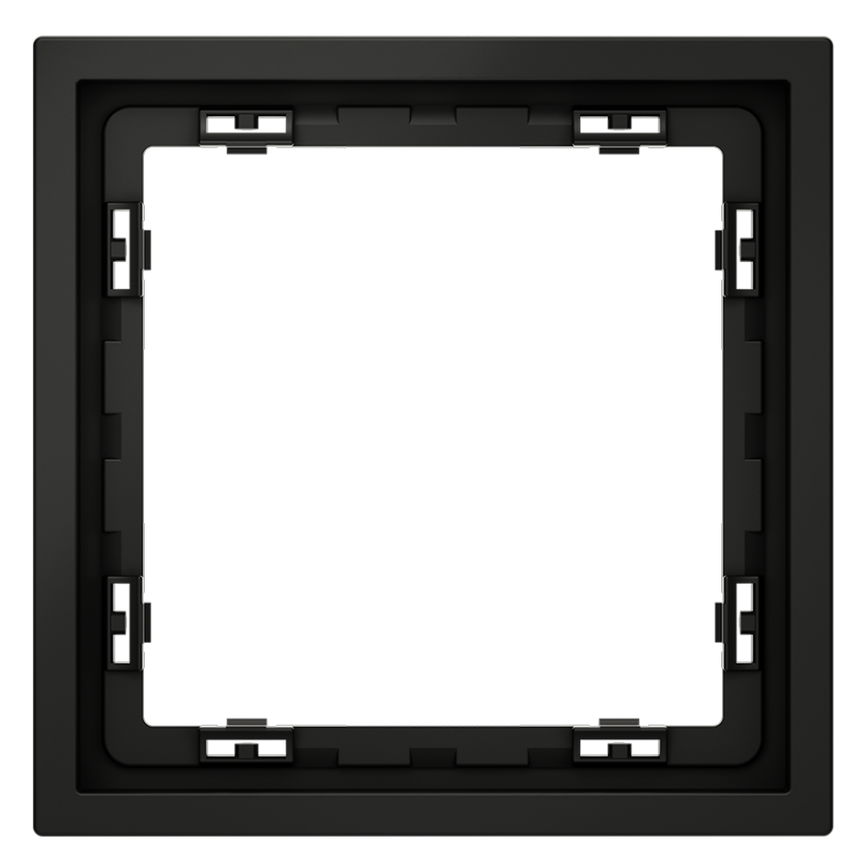 Рамка пластиковая VOLTUM S70 на 1 пост, (черный матовый) фото 1 — Дзинь ля-ля