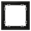 Рамка пластиковая VOLTUM S70 на 1 пост, (черный матовый) фото 3 — Дзинь ля-ля