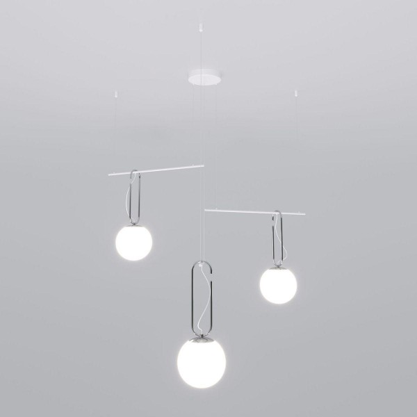 Подвесная люстра Eurosvet Riche 70143/3 белый &mdash; Дзинь ля-ля