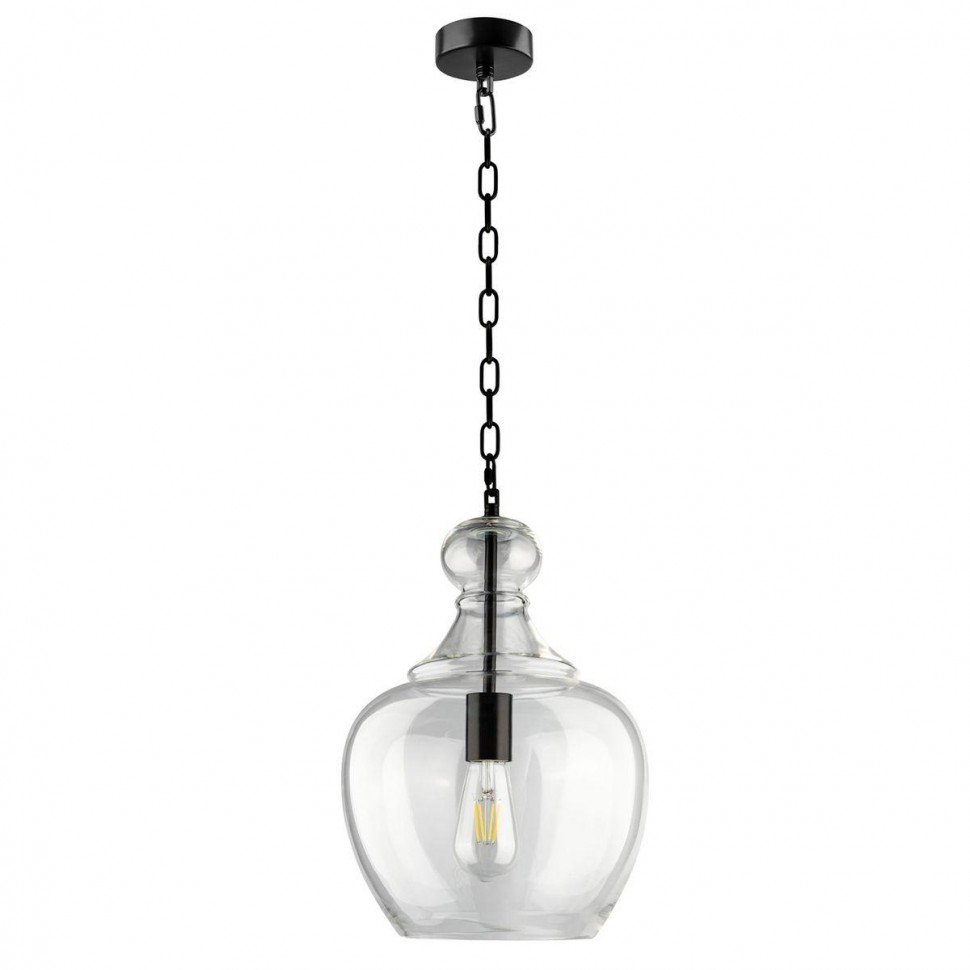 Подвесной светильник Crystal Lux CONSTANCIA SP1 BROWN фото 1 &mdash; Дзинь ля-ля