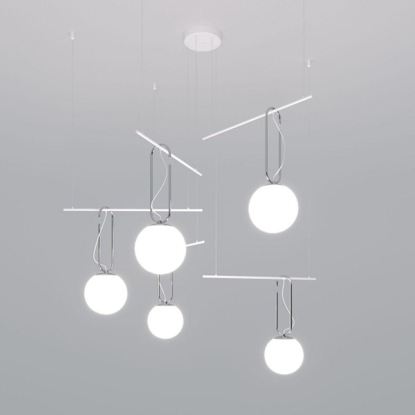 Подвесная люстра Eurosvet Riche 70143/5 белый &mdash; Дзинь ля-ля