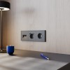 Розетка встраиваемая VOLTUM S70 с заземлением и защитными шторками, 16А, с USB, A+С, (графит) фото 6 — Дзинь ля-ля