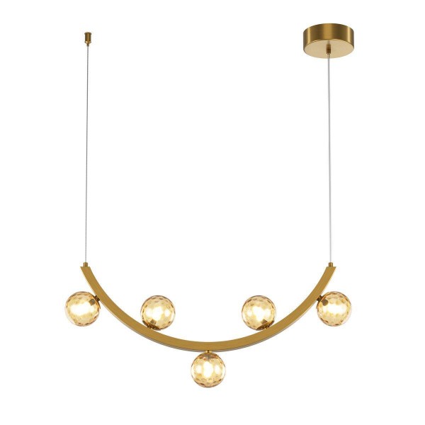 Подвесная светодиодная люстра Maytoni Ambre MOD331PL-L12BS3K — Дзинь ля-ля