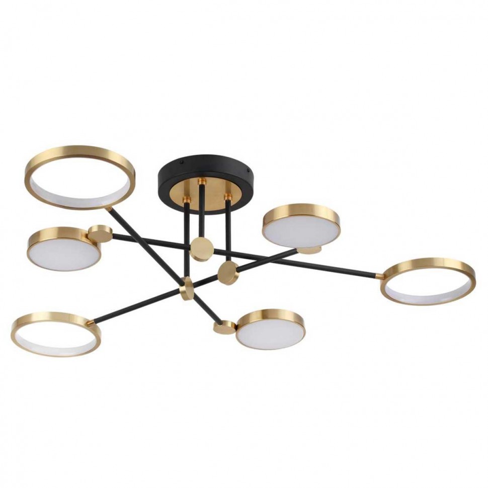 Потолочная светодиодная люстра Odeon Light Midcent Denzel 4320/60CL фото 1 &mdash; Дзинь ля-ля