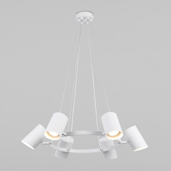 Подвесная люстра Eurosvet Splay 70147/6 белый &mdash; Дзинь ля-ля