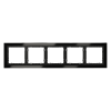 Рамка стеклянная VOLTUM S70 на 5 постов, (черный,стекло) фото 5 — Дзинь ля-ля