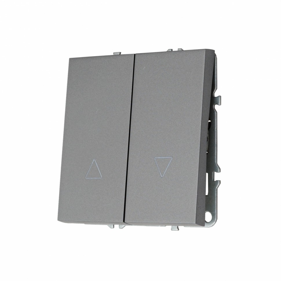 Выключатель двухклавишный для жалюзи MIKAMI 16 А, 250 В графит фото 1 &mdash; Дзинь ля-ля