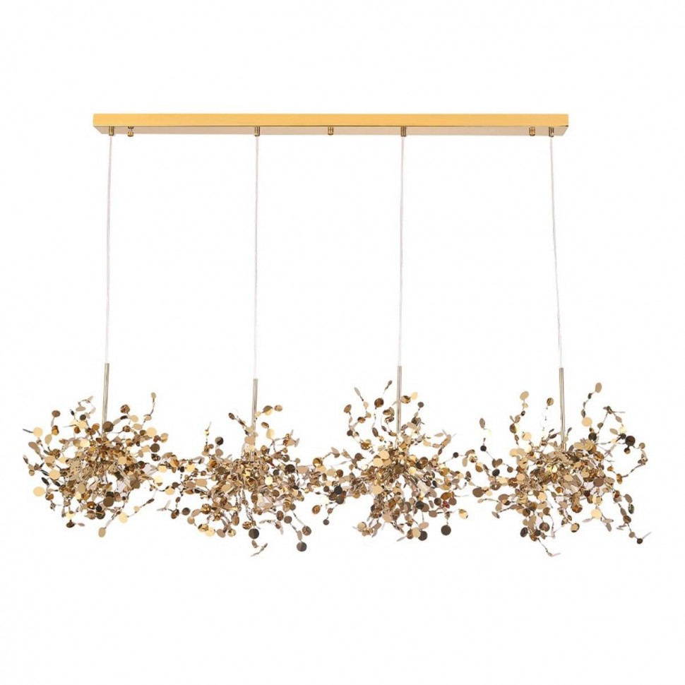 Подвесной светильник Crystal Lux GARDEN SP3х4 L1600 GOLD фото 1 &mdash; Дзинь ля-ля