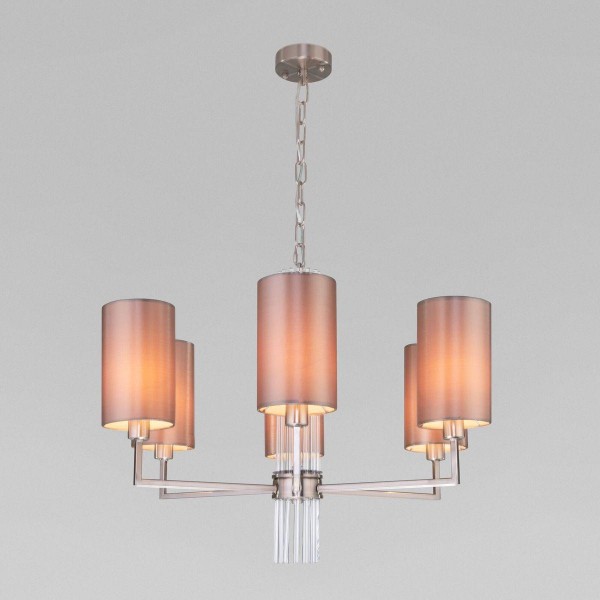 Подвесная люстра Eurosvet Soffio 60134/6 никель &mdash; Дзинь ля-ля