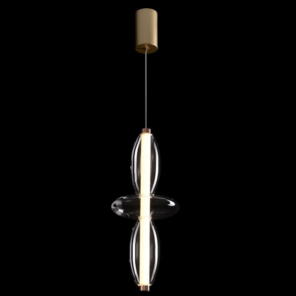 Подвесной светодиодный светильник Crystal Lux Quasar SP14W Led Transparent &mdash; Дзинь ля-ля