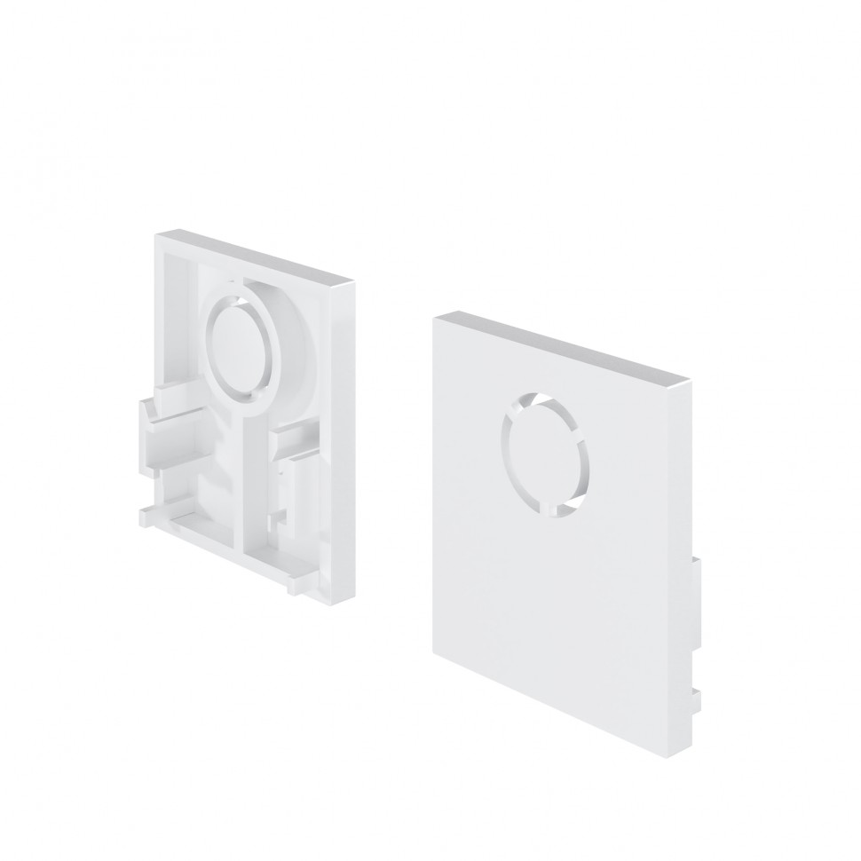 Заглушки для накладного низкопрофильного шинопровода Exility 2шт. Maytoni TRAM034EC-41W фото 1 — Дзинь ля-ля