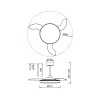 Люстра-вентилятор Mantra SLIM FAN mini 9056 фото 7 &mdash; Дзинь ля-ля