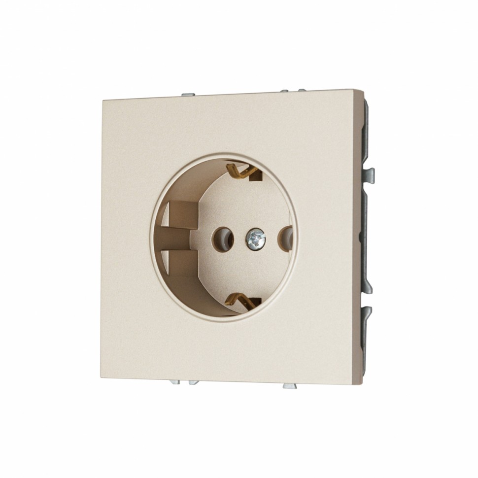 Розетка с заземлением MIKAMI 16 А, 250 В латунь фото 1 — Дзинь ля-ля
