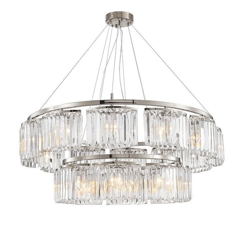 Подвесная люстра Newport 4358+12/S Chrome М0062828 фото 1 &mdash; Дзинь ля-ля