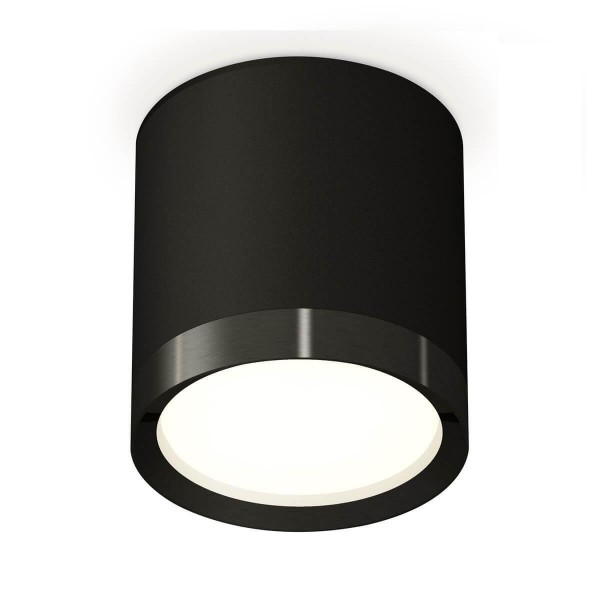 Комплект накладного светильника Ambrella light XS8142002 SBK/PBK черный песок/черный полированный GX53 (C8142, N8113) — Дзинь ля-ля