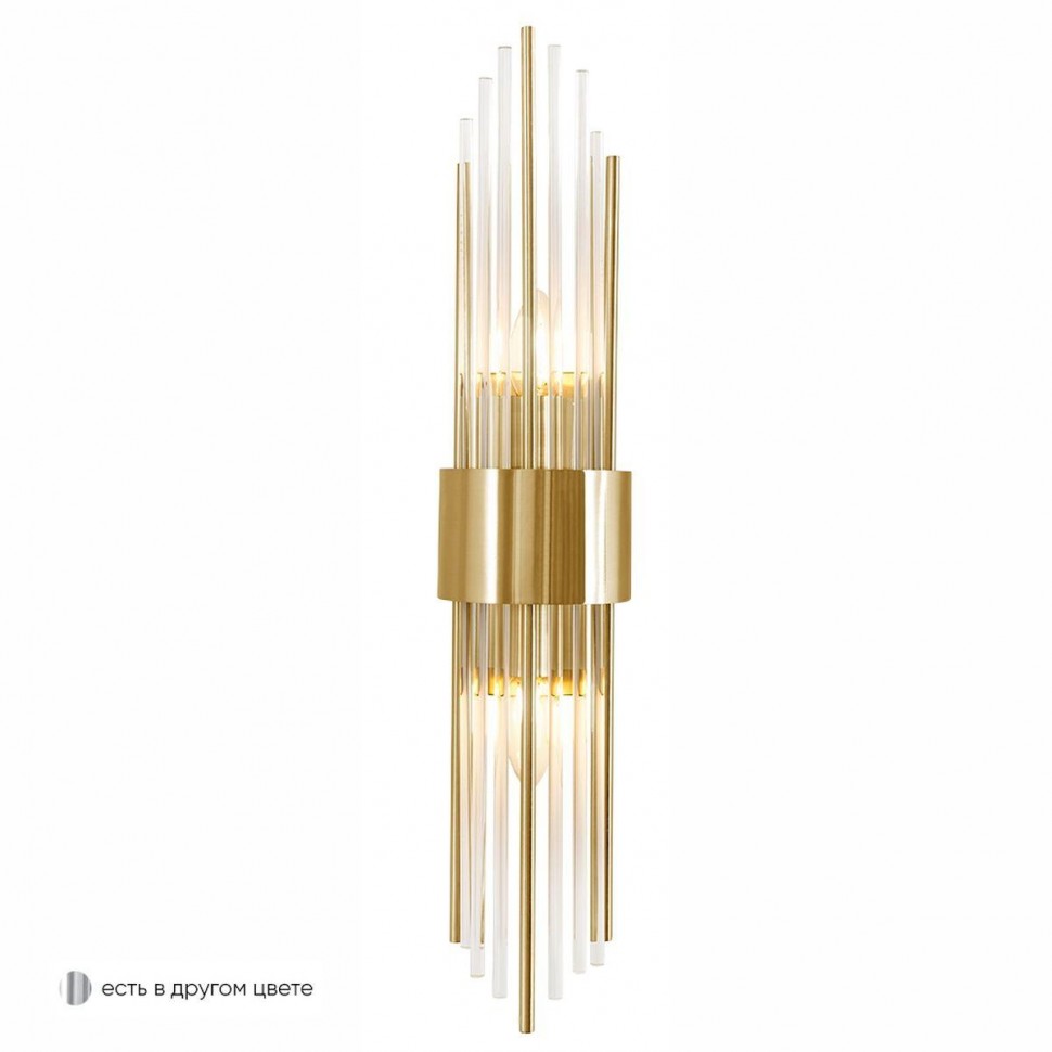 Настенный светильник Crystal Lux Atento AP2 Brass/Transparente фото 1 &mdash; Дзинь ля-ля