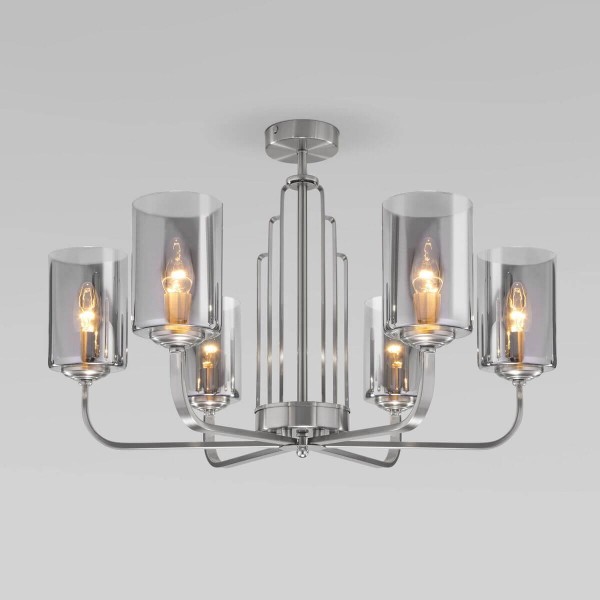 Потолочная люстра Eurosvet Defi 60138/6 сатин-никель &mdash; Дзинь ля-ля