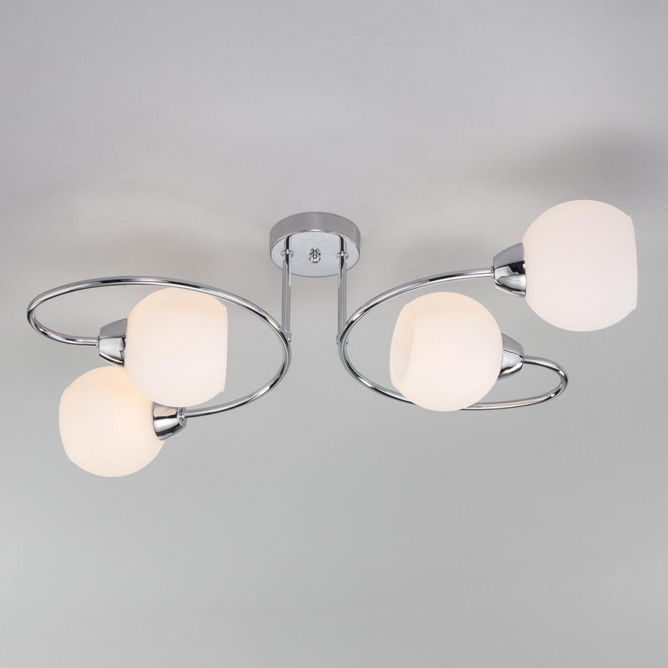 Потолочная люстра Eurosvet Tulia 30136/4 хром фото 1 &mdash; Дзинь ля-ля