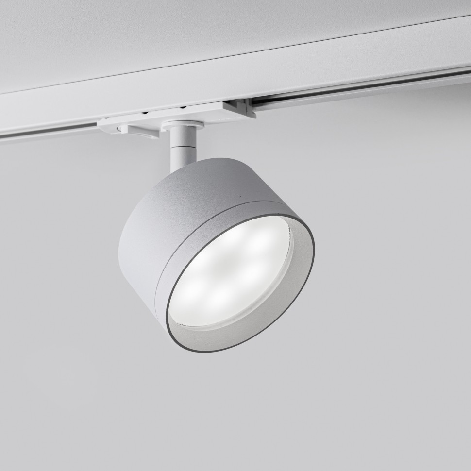 Однофазный трековый светильник под лампу GX53 MKL-3-GX53-W Белый фото 1 &mdash; Дзинь ля-ля