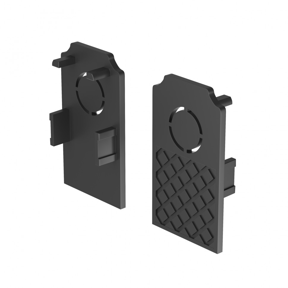 Заглушки к встраиваемому шинопроводу Exility 2шт черный Maytoni TRA034EC-42B фото 1 — Дзинь ля-ля