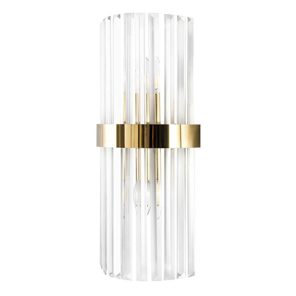 Настенный светильник Crystal Lux Sorpresa AP2 Brass/Transparente фото 1 &mdash; Дзинь ля-ля