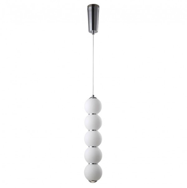 Подвесной светодиодный светильник Crystal Lux Desi SP5 Chrome/White &mdash; Дзинь ля-ля