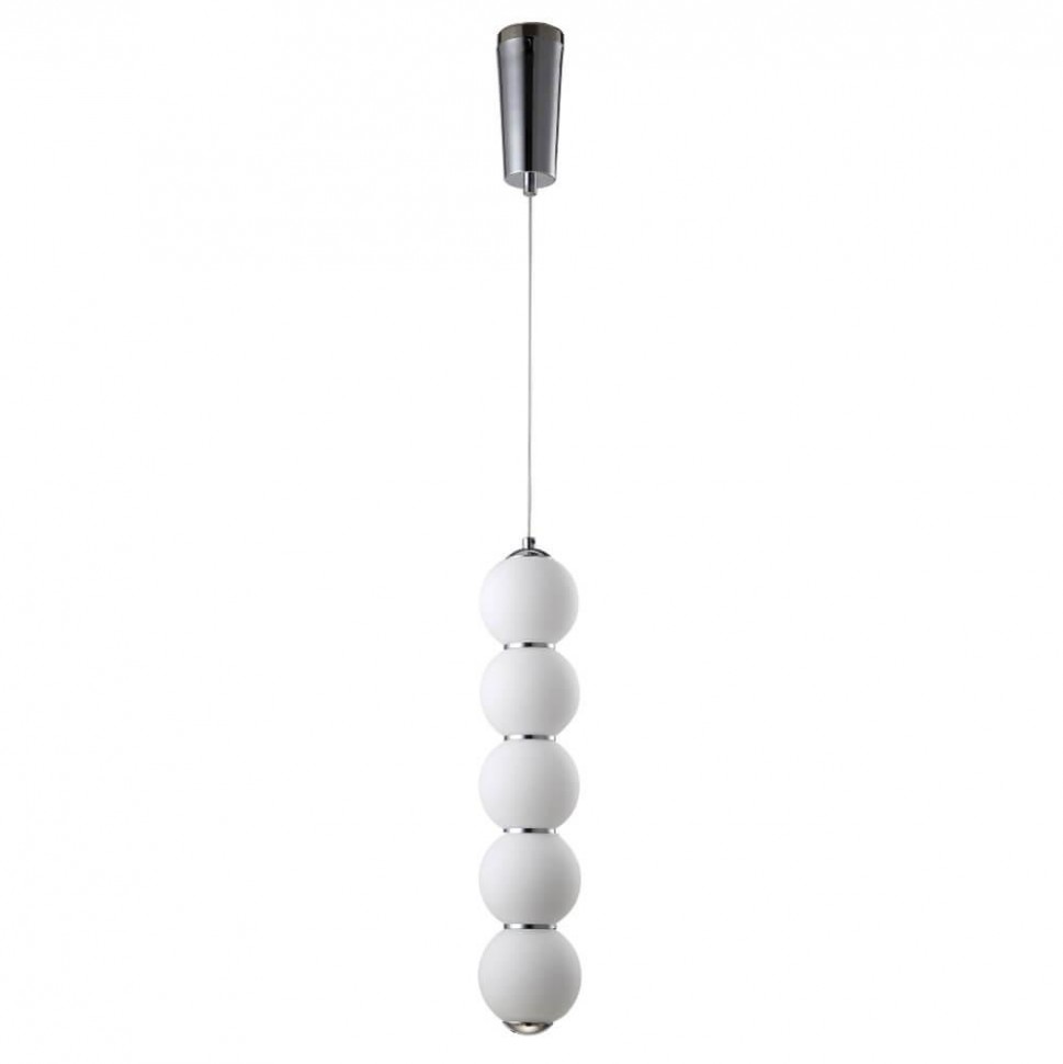 Подвесной светодиодный светильник Crystal Lux Desi SP5 Chrome/White фото 1 &mdash; Дзинь ля-ля