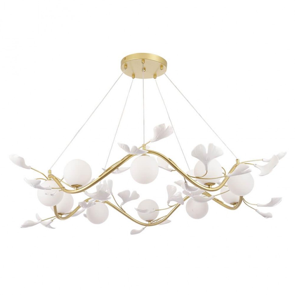 Подвесная люстра Crystal Lux Colibri SP10 Gold фото 1 &mdash; Дзинь ля-ля